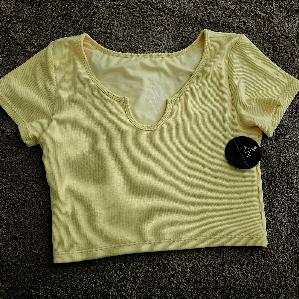 Klassy Network Sunny Yellow Crop Top